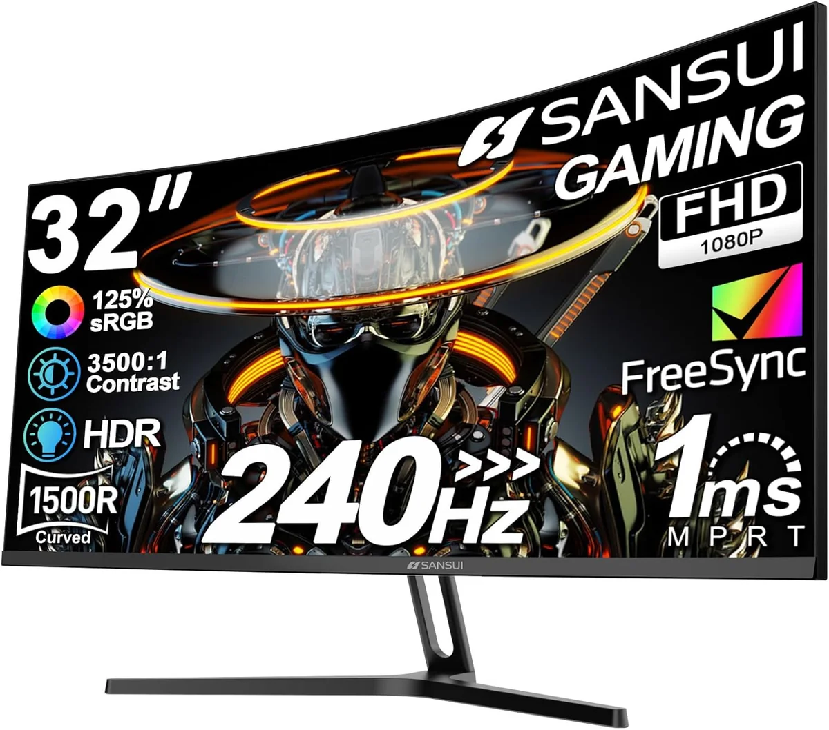32 Inch Curved 240Hz Gaming Monitor