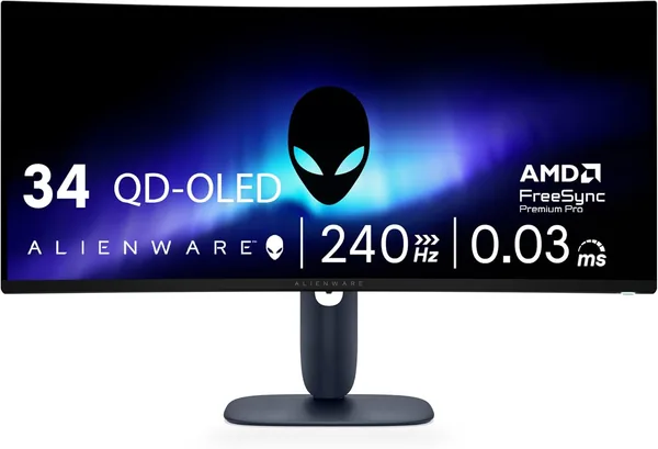 34 240Hz QD-OLED Curved Gaming Monitor - AW3425DW