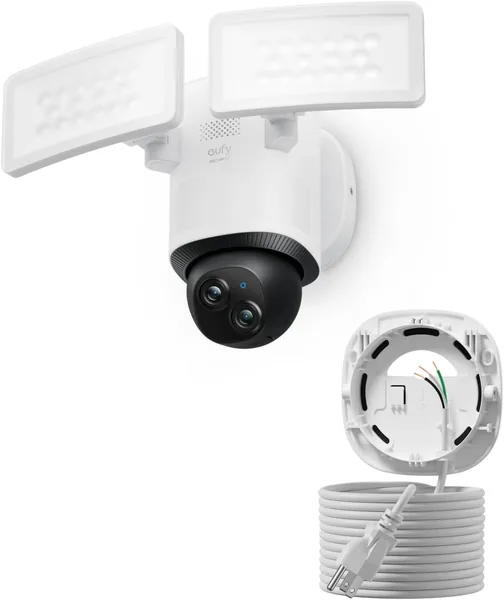 Dual-Lens 360° Coverage Floodlight Camera E340