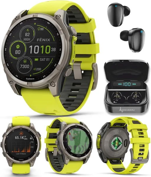 fenix 8 Sapphire Titanium Solar – 47 mm